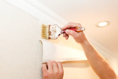 Pose de papier peint à Chis — revêtements muraux et toiles de verre